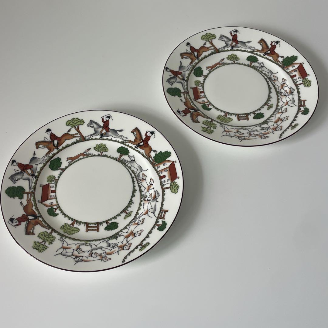 【旧刻印】ウェッジウッド ハンティングシーン プレート