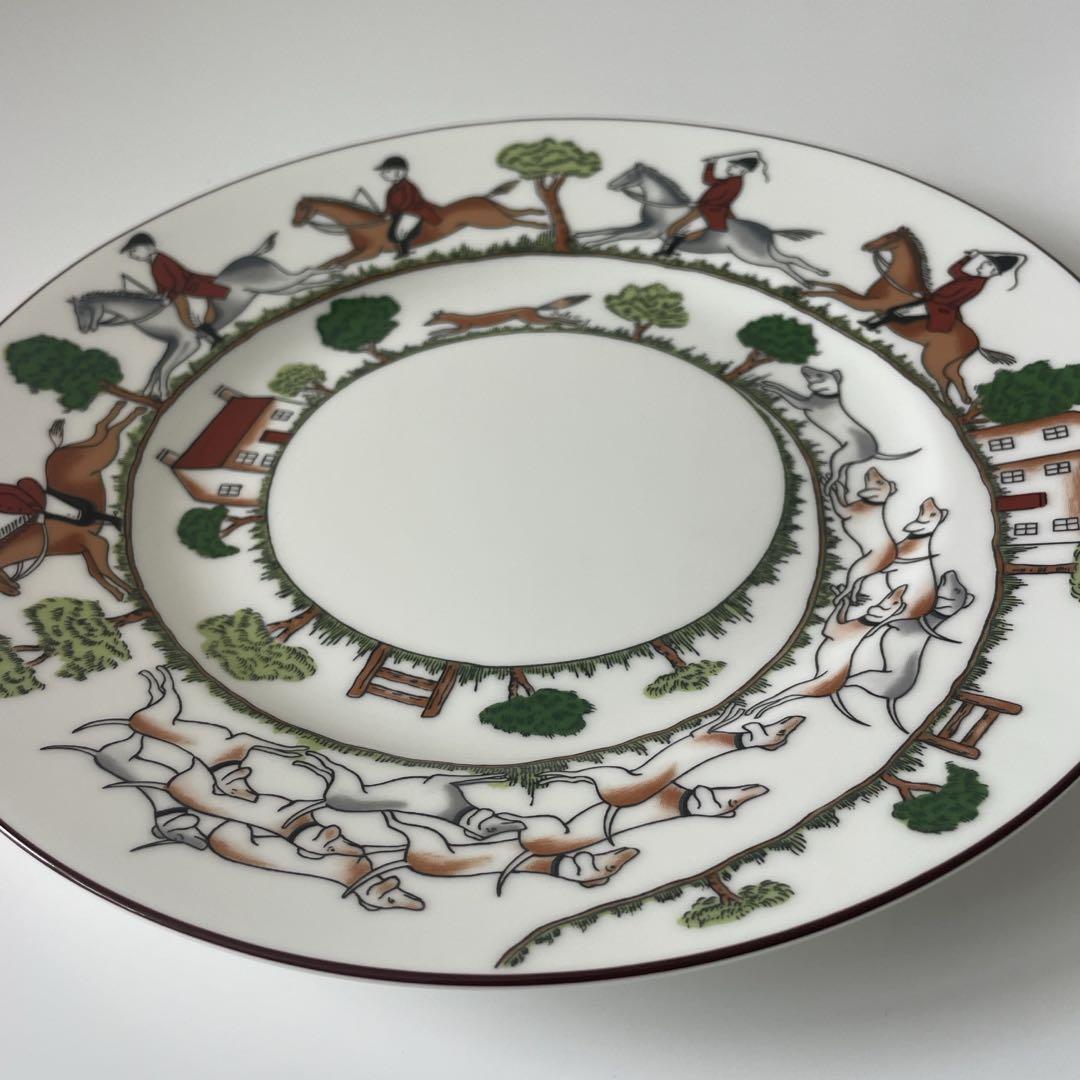 【旧刻印】ウェッジウッド ハンティングシーン プレート