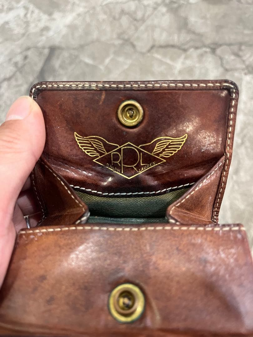 RRL ダブルアールエル 本革 ケース コンパクト財布
