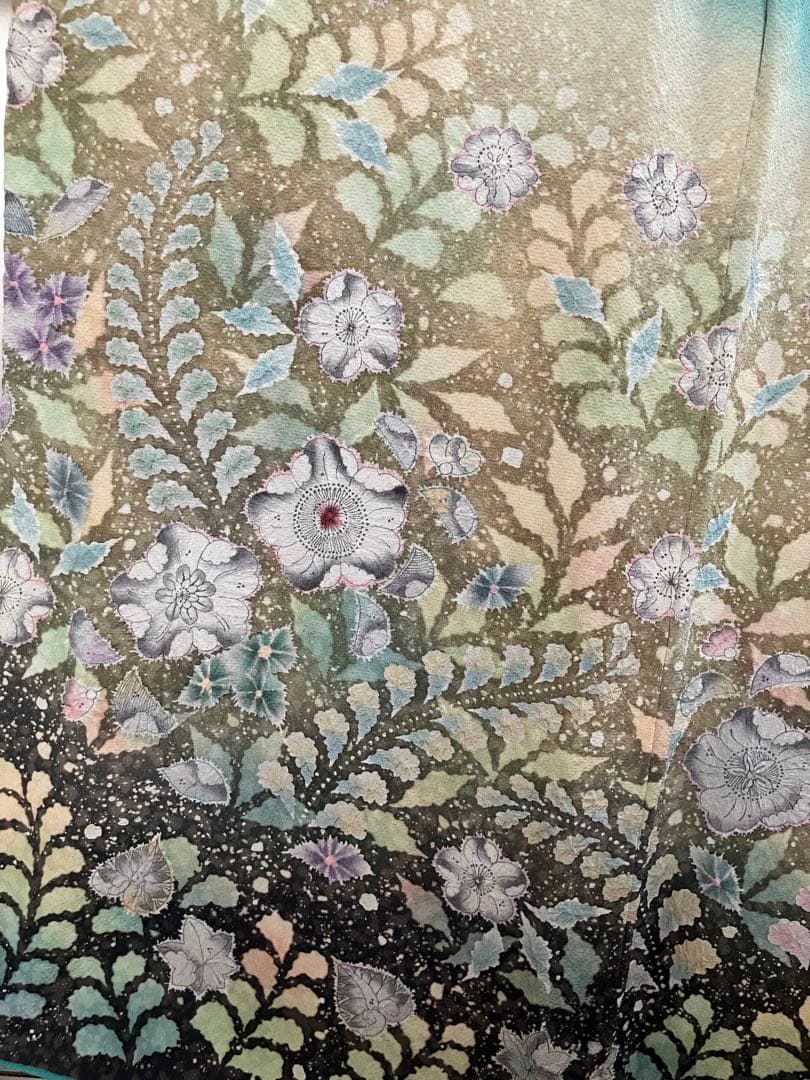 翠山工房　正絹　辻ヶ花振袖