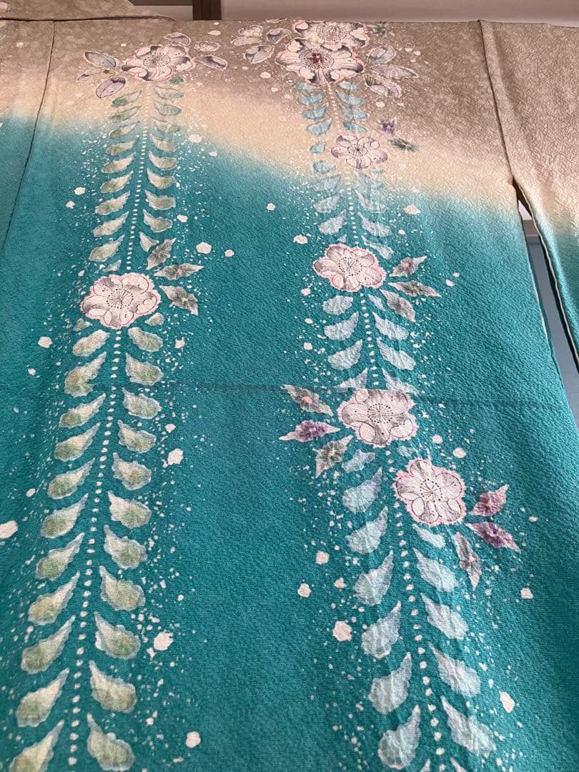 翠山工房　正絹　辻ヶ花振袖