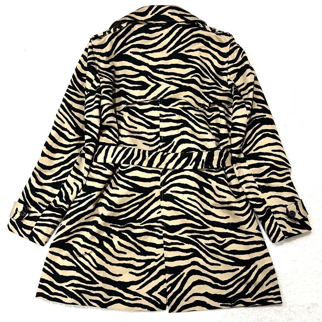 【希少 90s】LAUREN RALPH LAUREN ゼブラ柄 トレンチコート