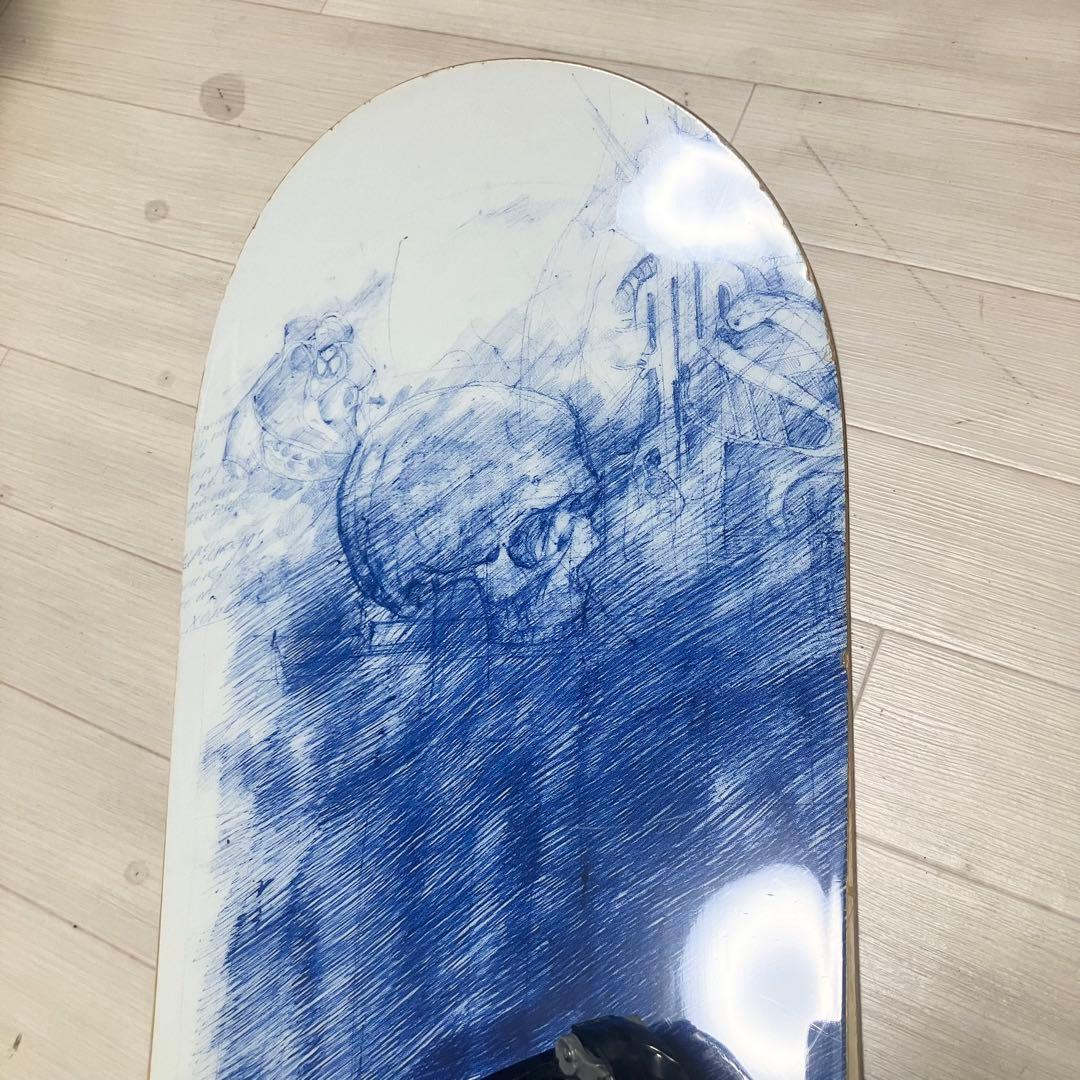 バック付/BURTON TWINバートンスノーボード154cm/バインディングM