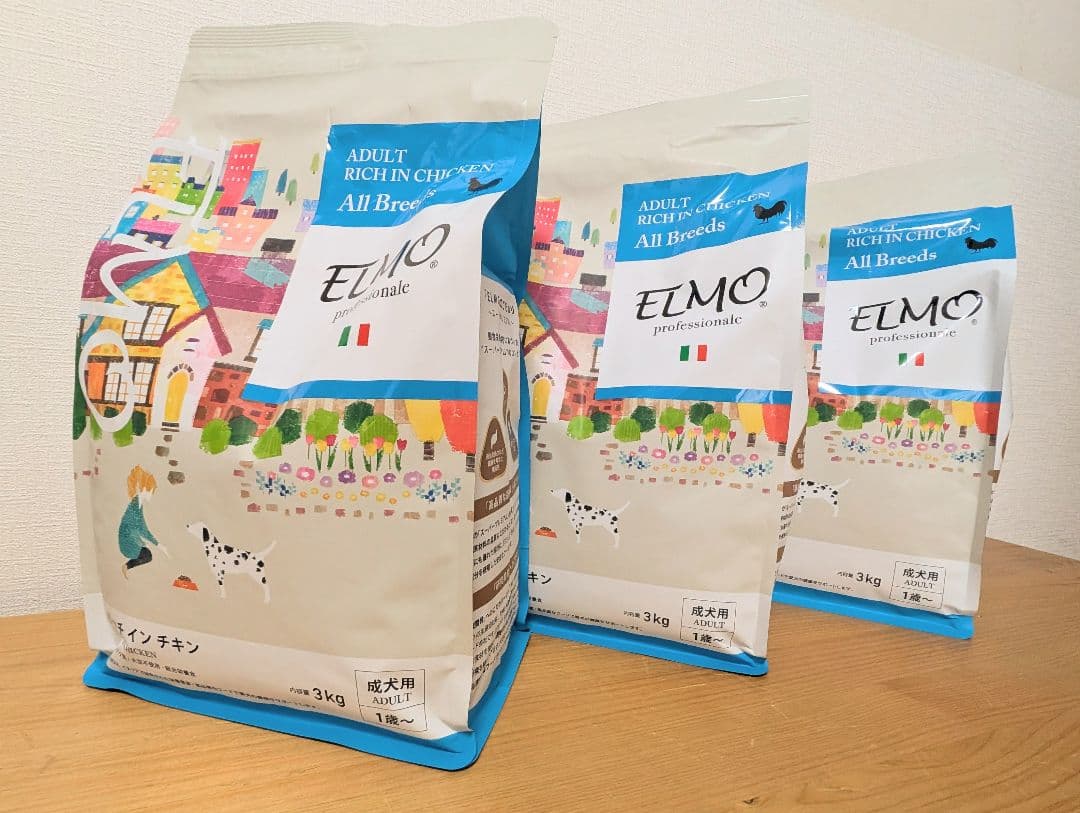 ELMO ドッグフード チキン 3kg x 3　(9kg)