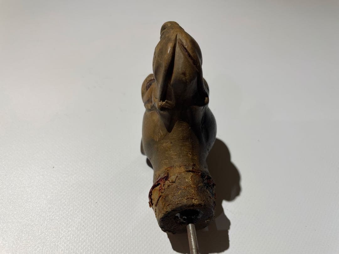 イギリス　アンティーク　ステッキ　柄の部分　犬　ドッグ　ハンドル