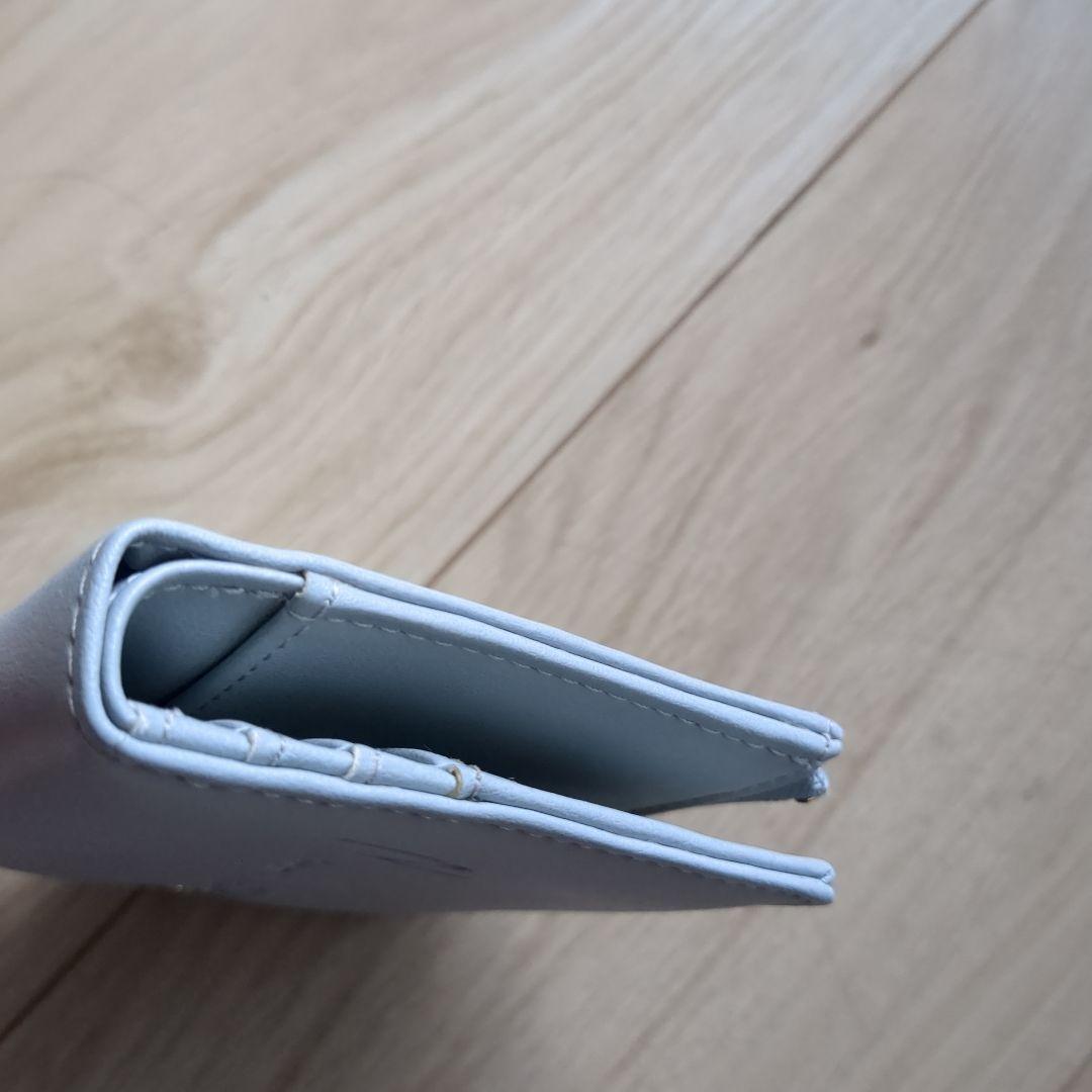 MARY QUANT 二つ折り財布 水色　箱付き