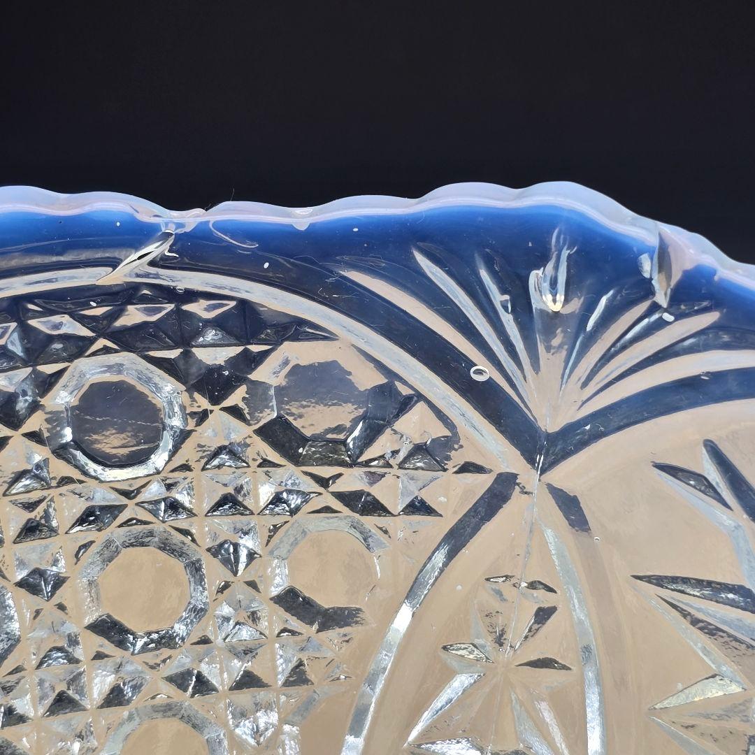 【骨董】大正ガラス 乳白色 小鉢 3個 時代もの