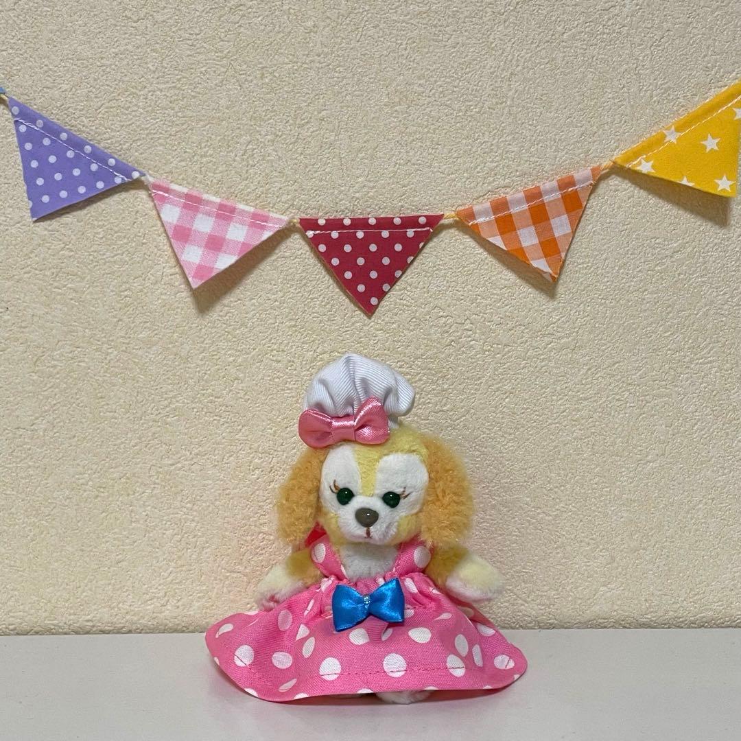 ハンドメイド★ピンク♡ドットコスチューム★ぬいば♡ストラップ用コス。パルパルーザ