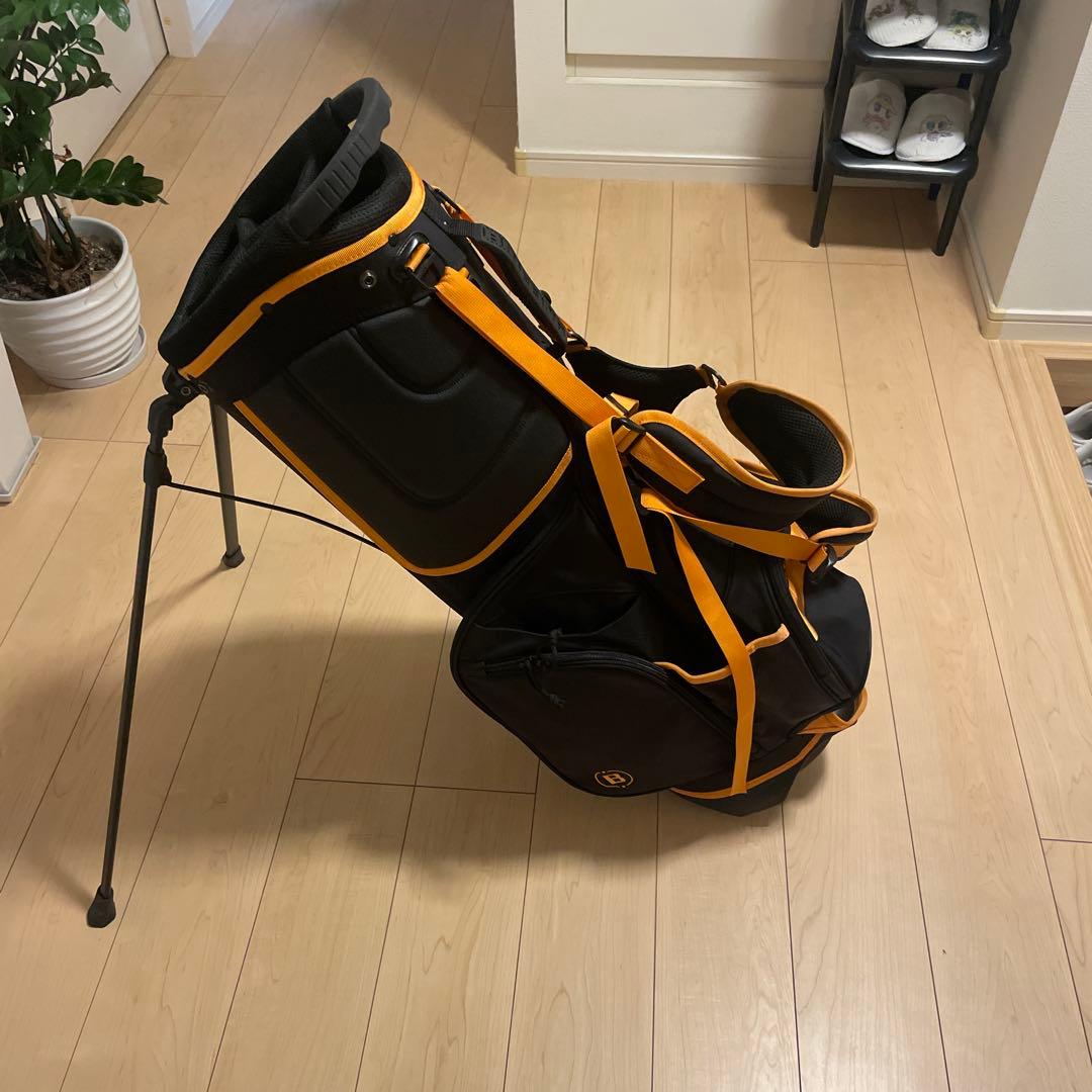 BRIEFING キャディバッグ ブラック/オレンジ