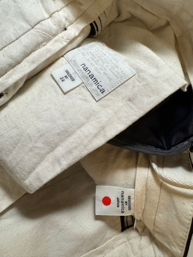 ナナミカ　Wool Gabardine Pleat Pants