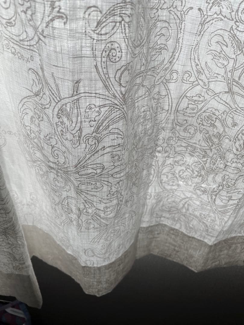 3/24まで　オーダーレースカーテン　麻