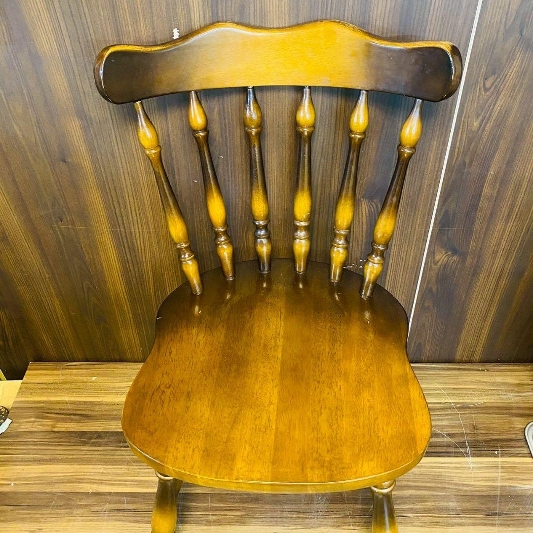 B*.様 Q1041 2脚セット　キツツキ　飛騨産業　椅子　家具　チェア　レトロ