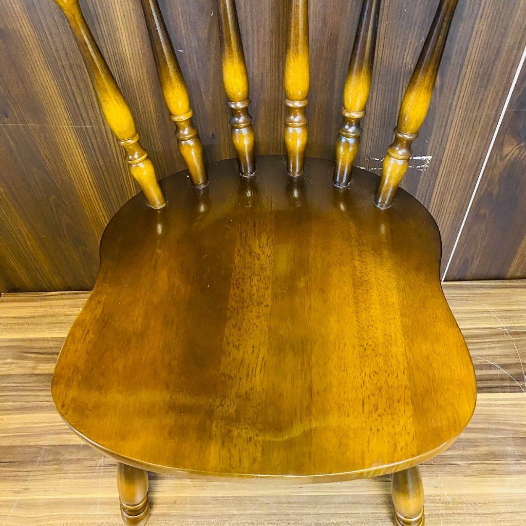 B*.様 Q1041 2脚セット　キツツキ　飛騨産業　椅子　家具　チェア　レトロ