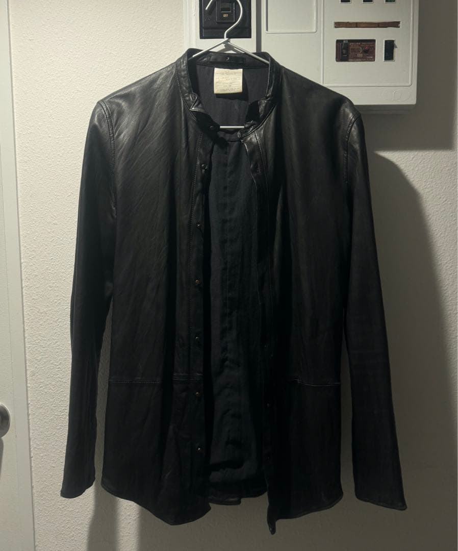 レア！ユリウス 初期 JULIUS_7 2004AW レザーシャツ