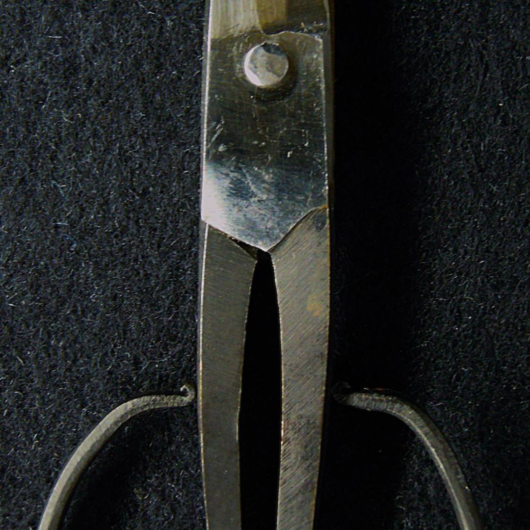 茶*爺様 安重 総火造 さつき鋏 稀少な曲刃 無銘 未使用 149mm 新店舗移