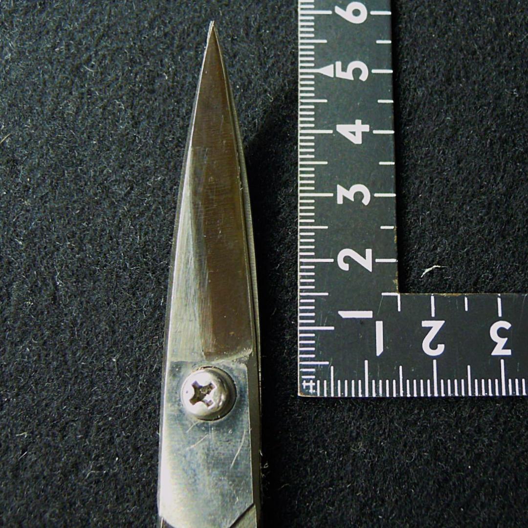 茶*爺様 安重 総火造 さつき鋏 稀少な曲刃 無銘 未使用 149mm 新店舗移