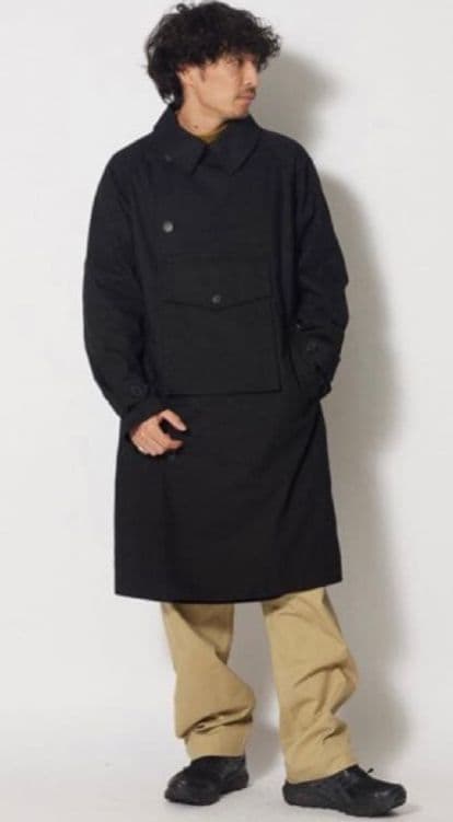 美品スノーピーク 焚き火　トレンチ　コート　peak　サイズL