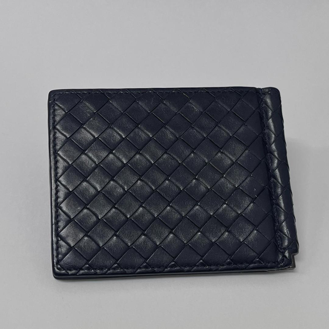 BOTTEGA VENETA マネークリップ イントレチャート ネイビー