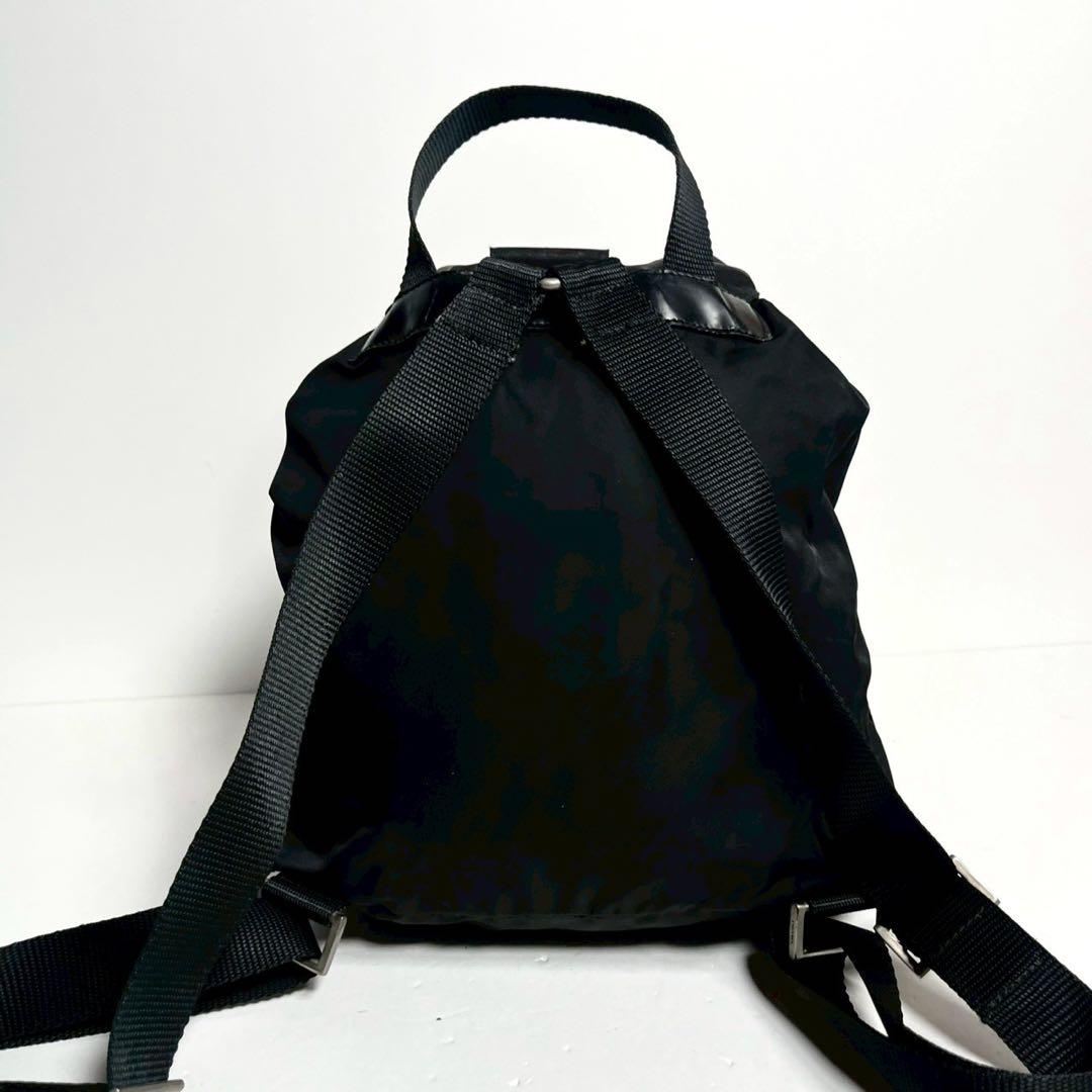 【極美品・Gカード付き✨】プラダ バッグパック 三角ロゴ 巾着 テスートナイロン