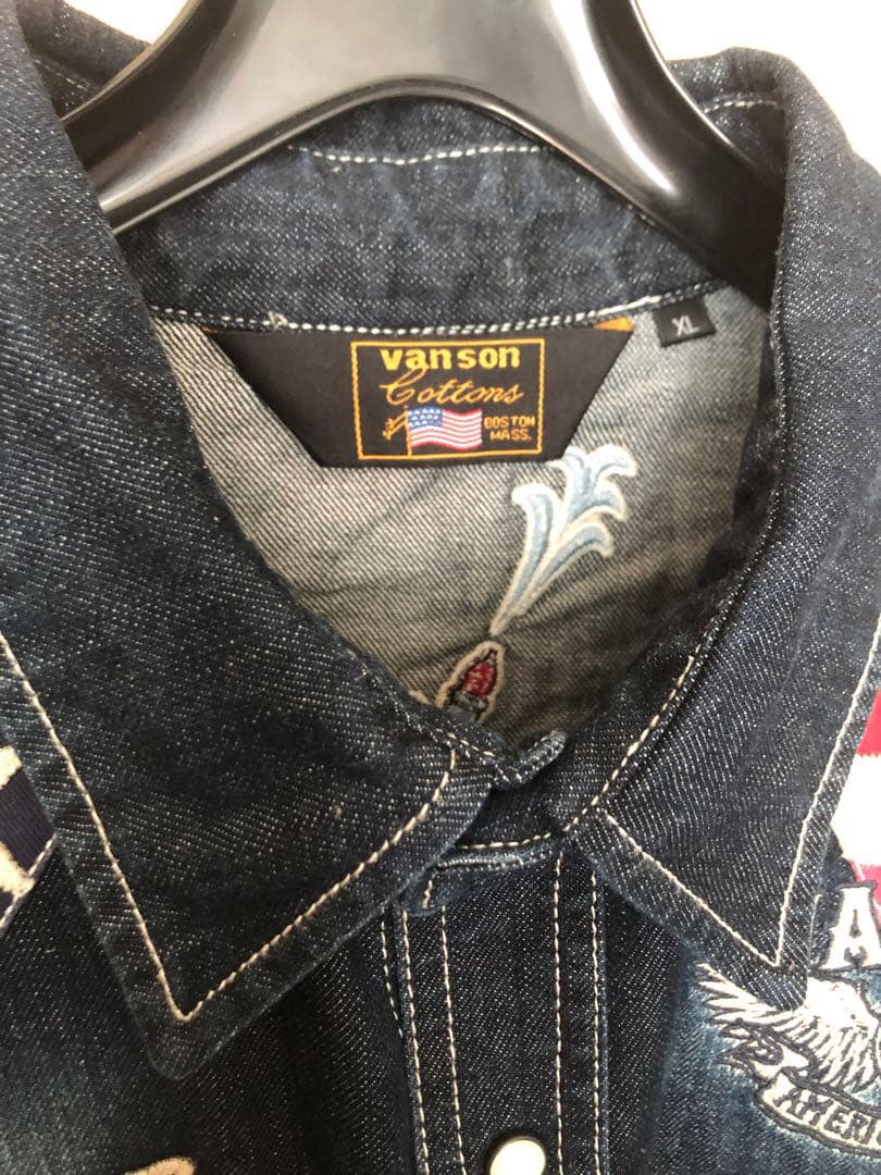 ☆専用です☆VANSON デニムシャツ XL 星条旗デザイン TFOA クローズ