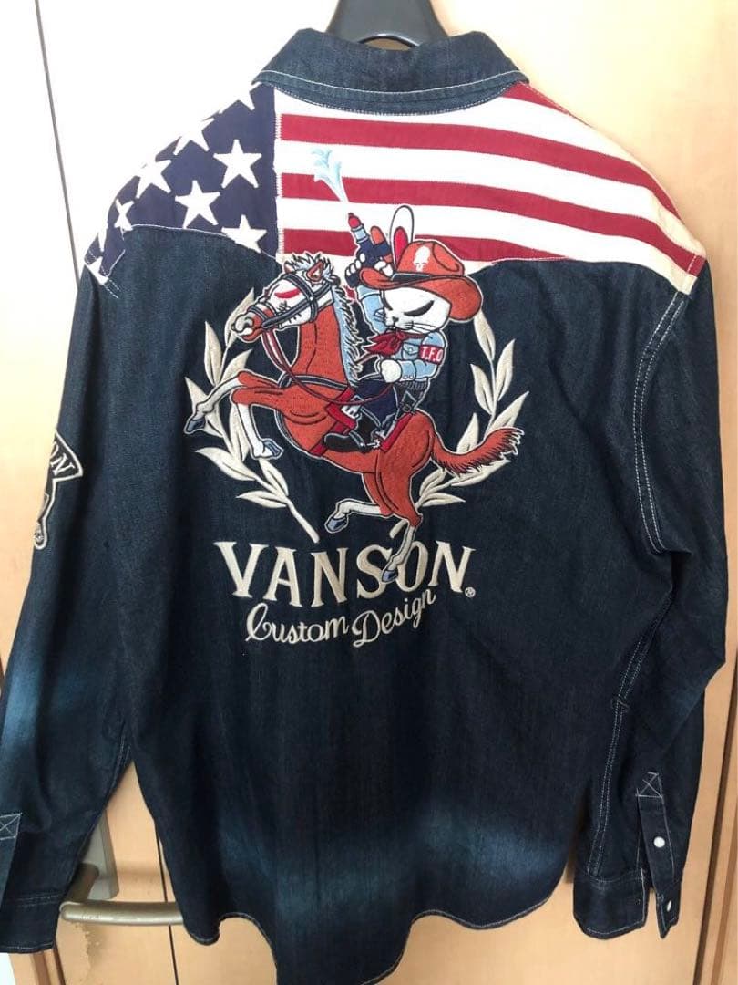 ☆専用です☆VANSON デニムシャツ XL 星条旗デザイン TFOA クローズ