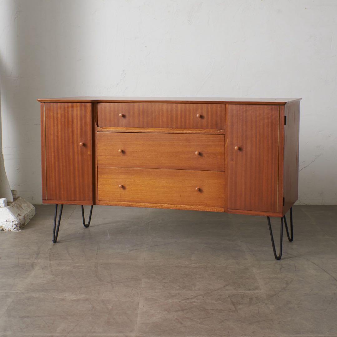 Uniflex サイドボード 鉄脚 英国 ミッドセンチュリーヴィンテージ