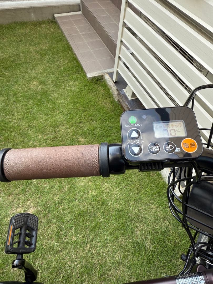 手渡し希望❗️パナソニック　電動アシスト自転車　グリッター　リヤカゴ　オプション付