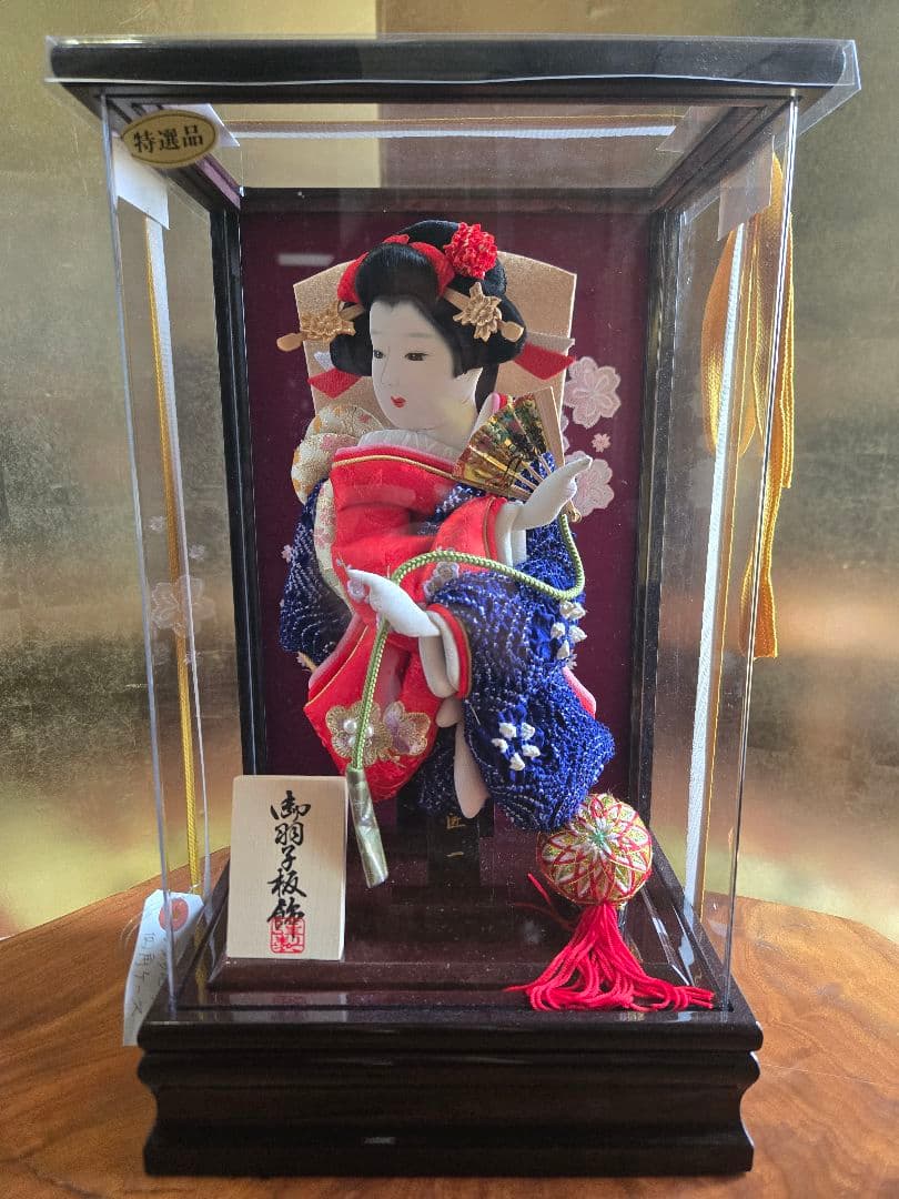 【展示品限り】正月飾り　羽子板　ケース飾り　※閉店セール　H13