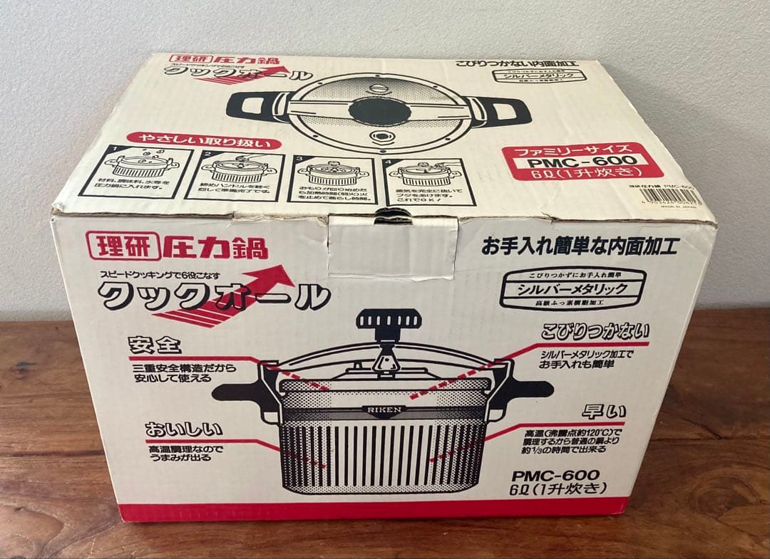 【未使用品】理研 圧力鍋 PMC-600 クックオール6.0L