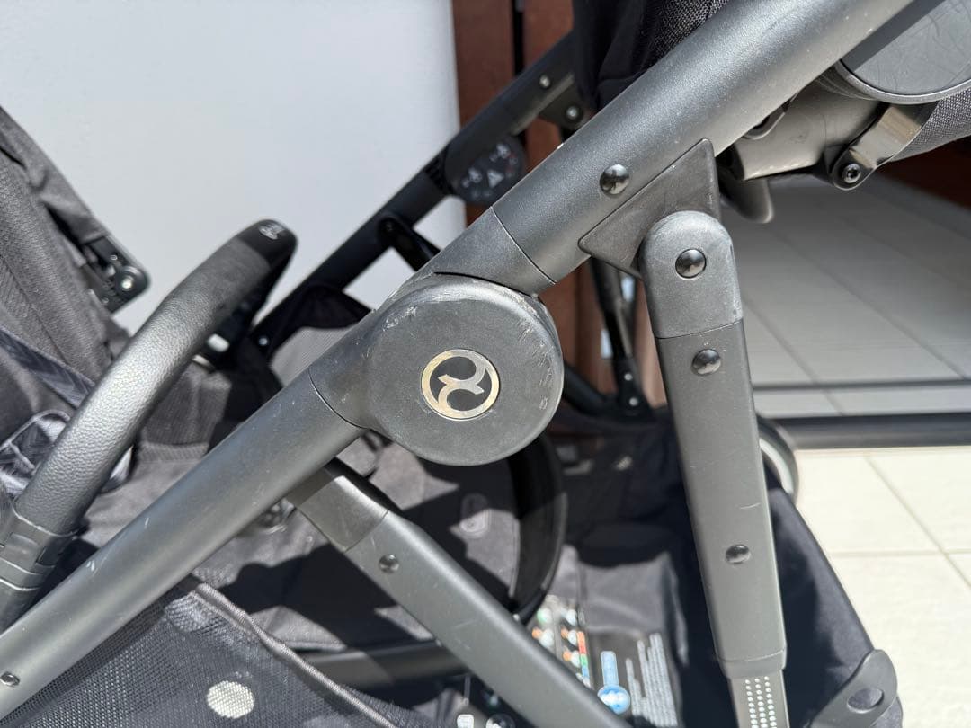 Cybex ブラック ベビーカー　ガゼルs 専用バスケット付き