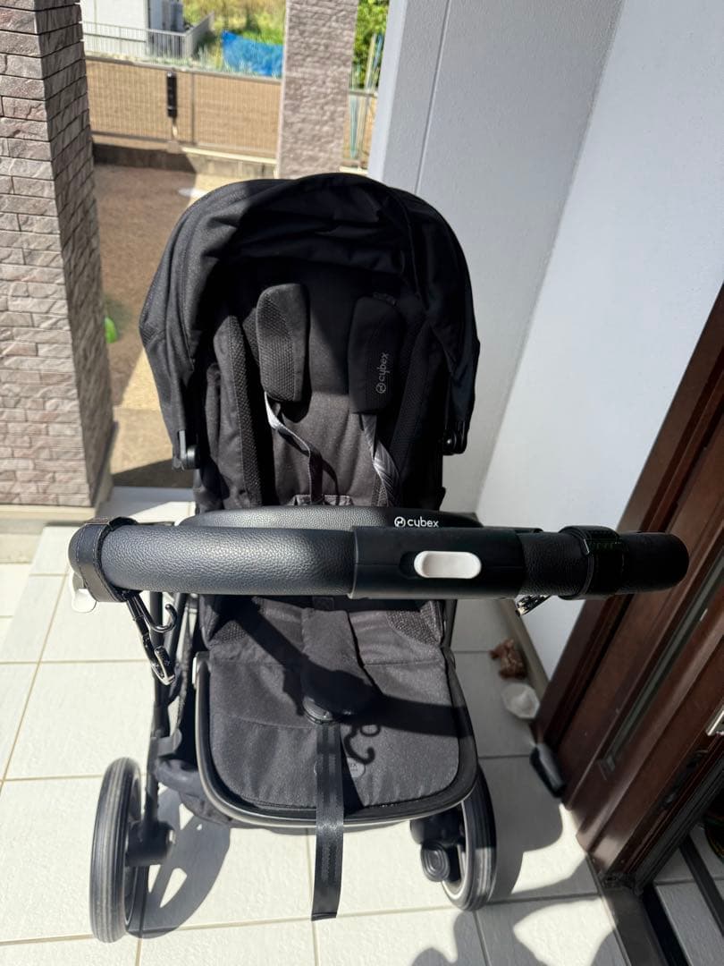 Cybex ブラック ベビーカー　ガゼルs 専用バスケット付き