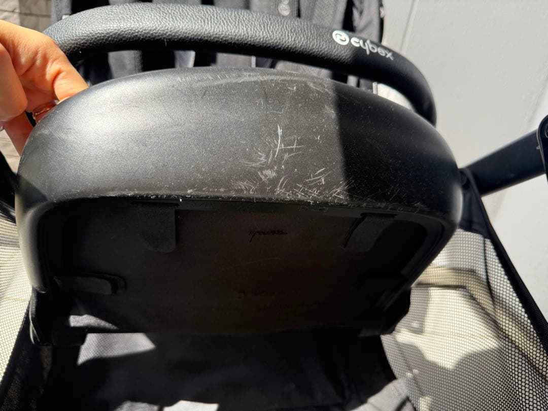 Cybex ブラック ベビーカー　ガゼルs 専用バスケット付き