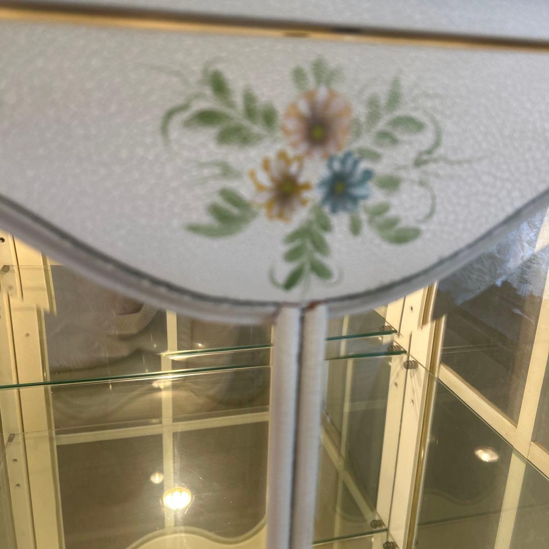 ロココ調　キャビネット　照明付美品　引取り限定品