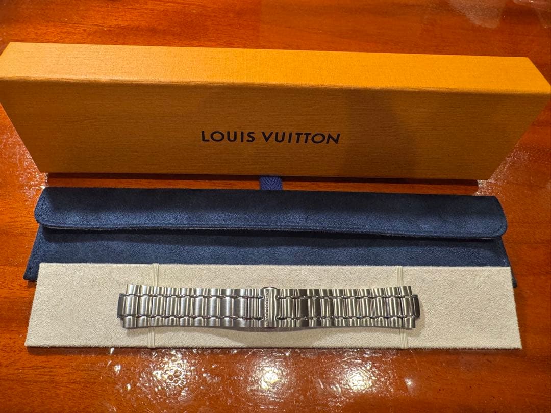 ルイ・ヴィトン タンブール 時計ベルト メタルブレスレットL R17188 美品