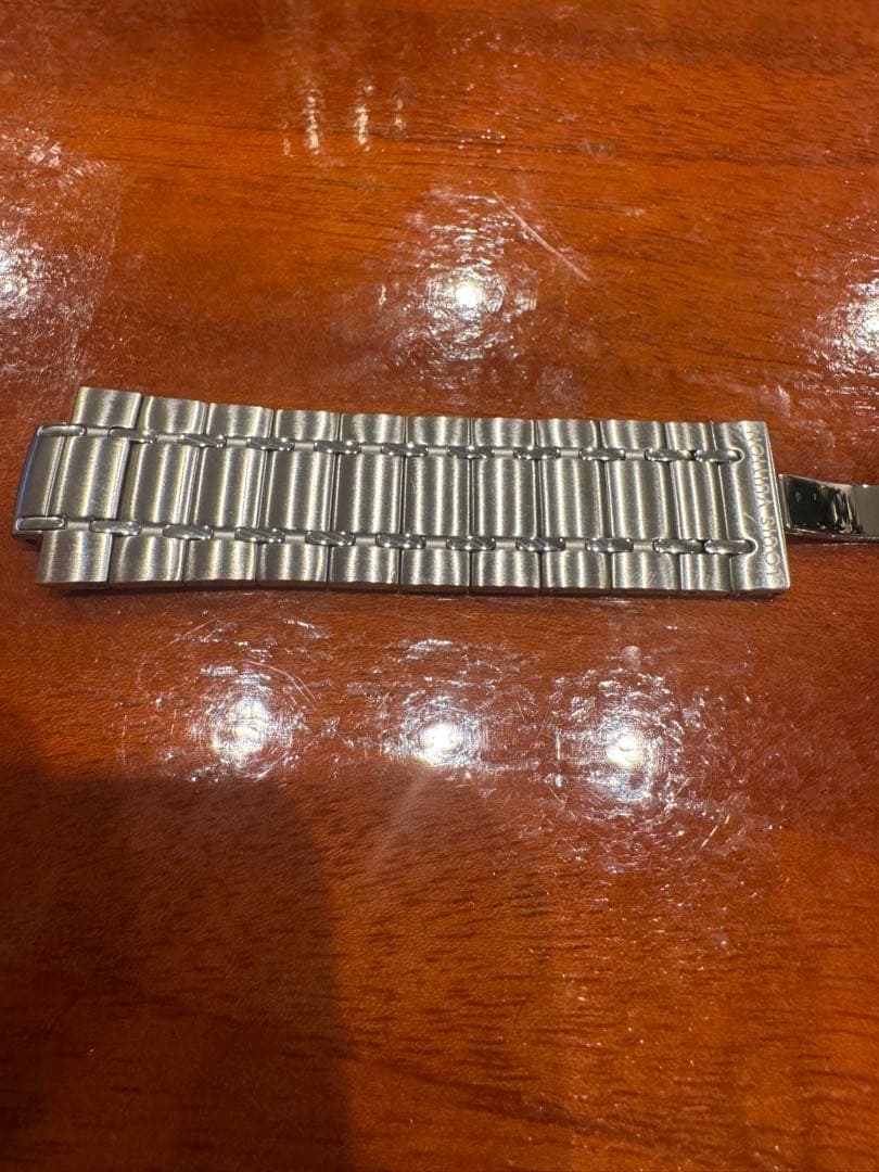 ルイ・ヴィトン タンブール 時計ベルト メタルブレスレットL R17188 美品