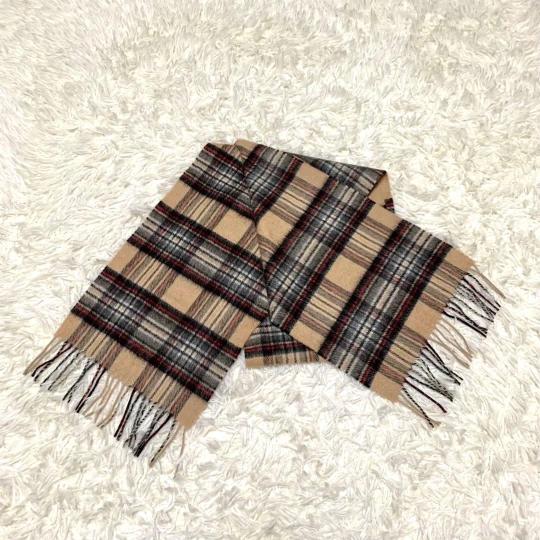 【美品】 Johnstons ジョンストンズ カシミヤ100% マフラー