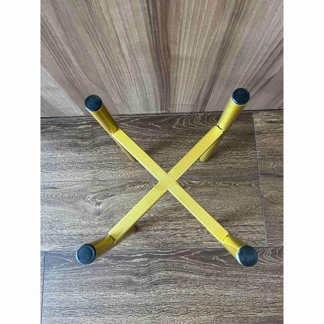 ホワイト陶器風フラワースタンド ゴールド脚