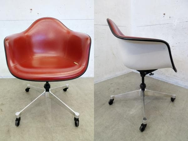 ハーマンミラー■ヴィンテージ■アームシェル■ナウガ■キャスターベース■イームズ