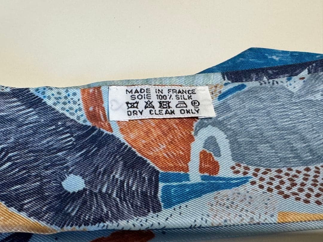 【未使用品】HERMESエルメス ツイリー それぞれの巣作り ブルー