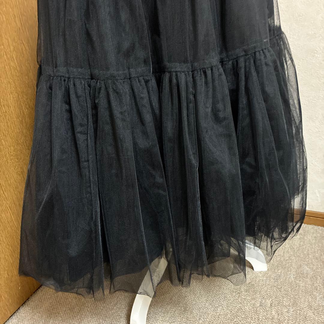 コムデギャルソン ティアードブラックチュールスカート
