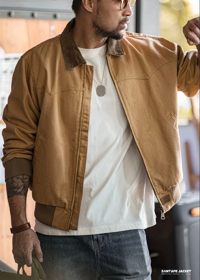 SANTAFE JACKET ベージュ 　サンタフェジャケット　カーハート風