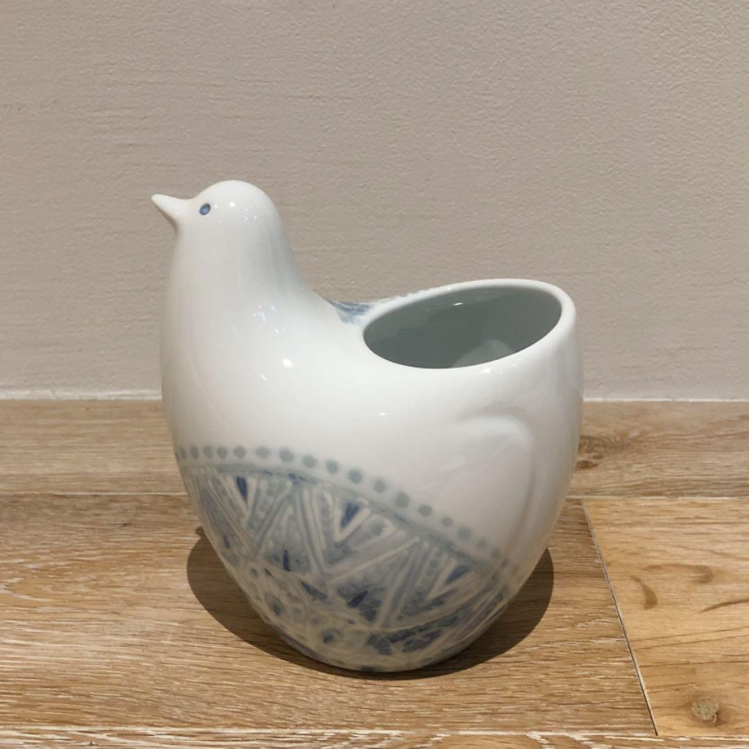 【希少・限定品】白山陶器　ポッポ　とり型フリースタンド