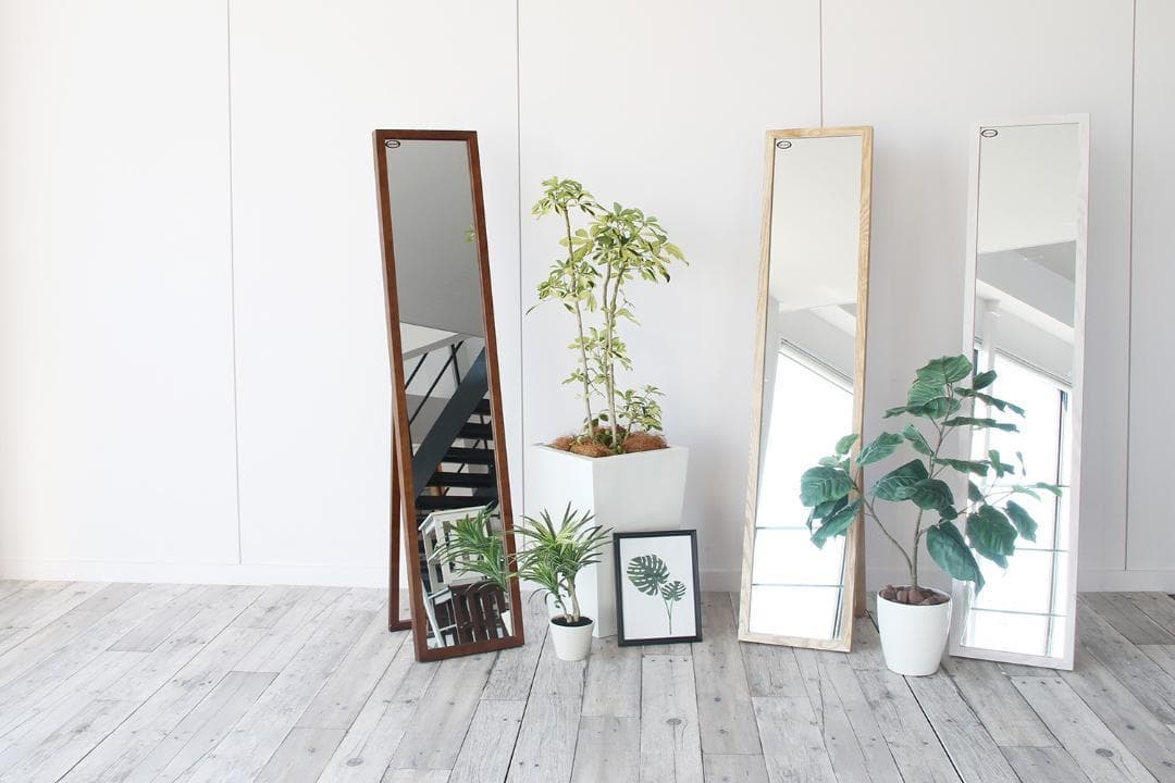 インセットミラー　ホワイト　ブルックリンスタイル　カリフォルニアスタイル