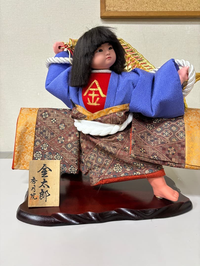 オリジナル五月人形　金太郎　鯉担ぎ