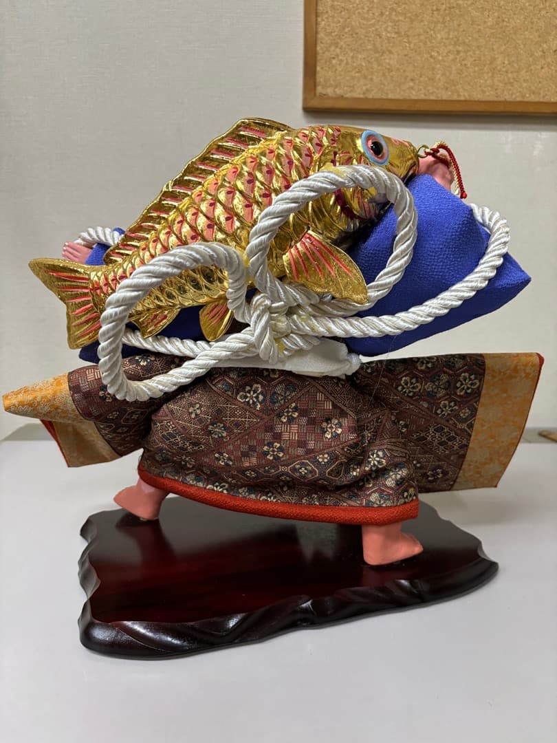 オリジナル五月人形　金太郎　鯉担ぎ