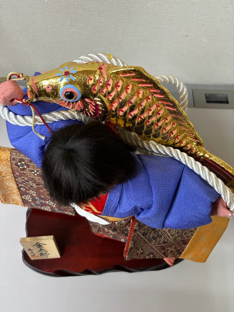 オリジナル五月人形　金太郎　鯉担ぎ