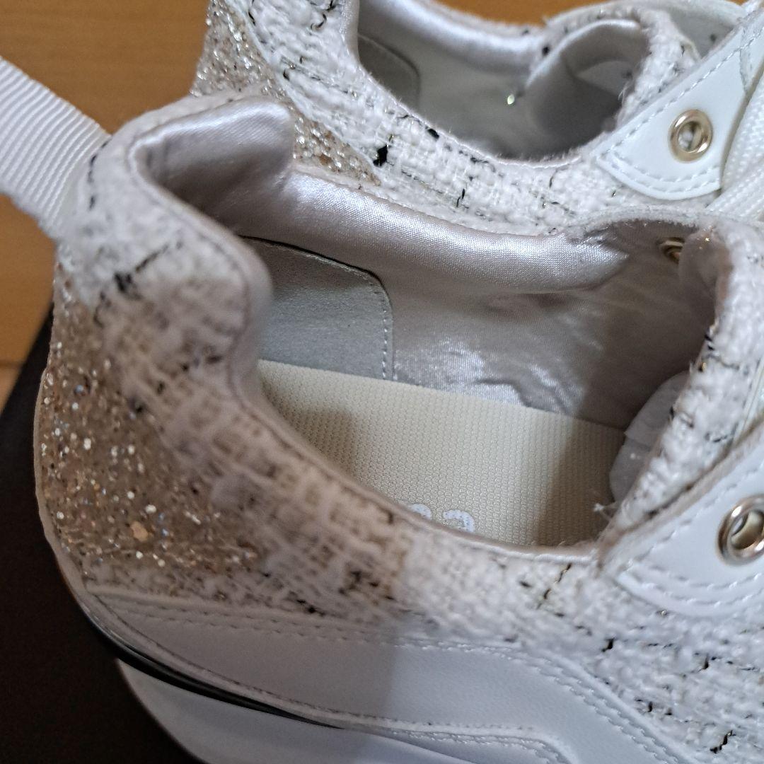 diana ホワイト スニーカー ウェッジソール