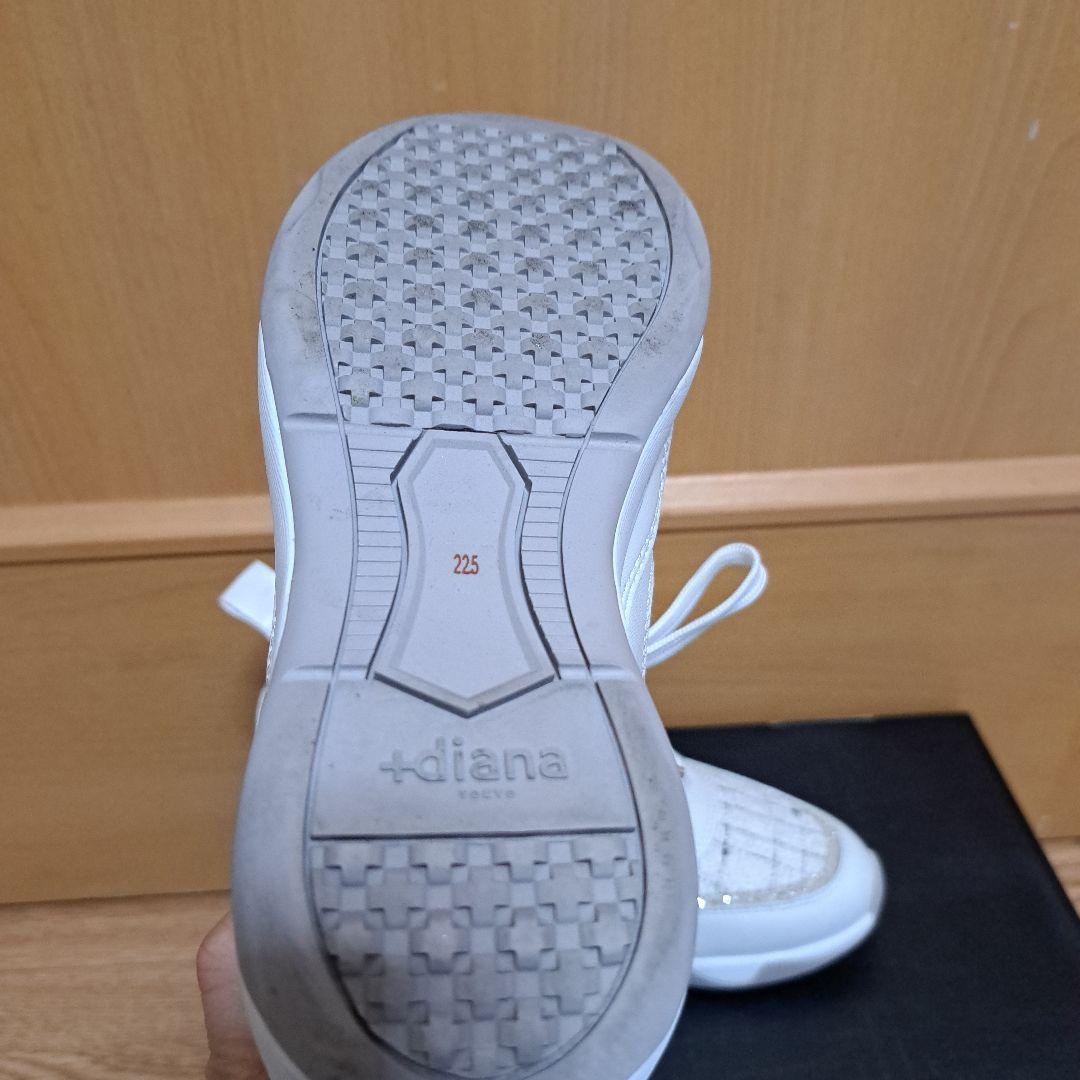 diana ホワイト スニーカー ウェッジソール