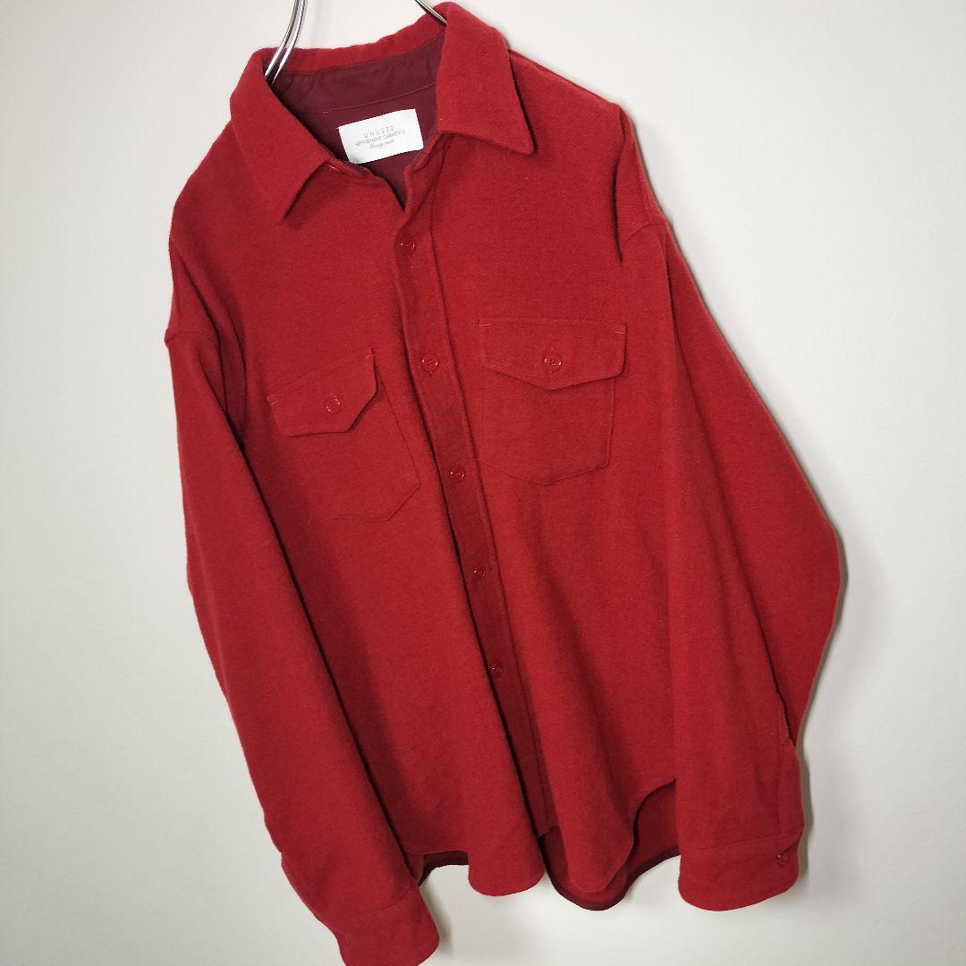 UNUSED アンユーズド ウールシャツ ジャケット メンズ トップス アウター