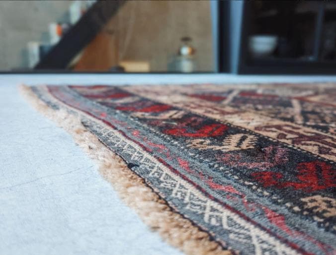 ヴィンテージラグ　トライバルラグ　100×223センチ